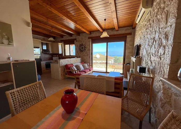 Lägenhet Casa Livia - Secluded Stone With Private Pool And Panoramic Sea Views Tragaki