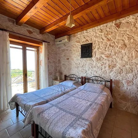 Apartmán Casa Livia - Secluded Stone With Private Pool And Panoramic Sea Views Tragaki