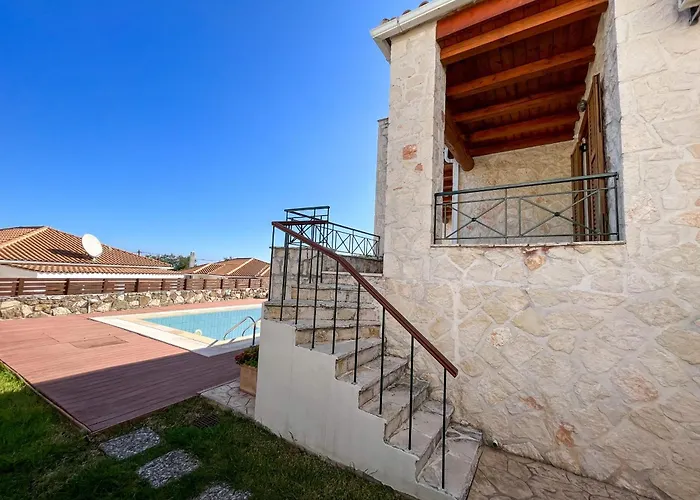 Casa Livia - Secluded Stone With Private Pool And Panoramic Sea Views Apartmán Tragaki
