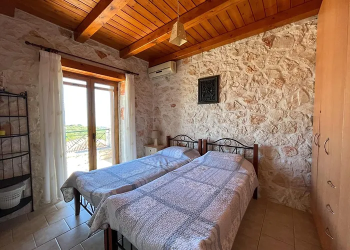Apartmán Casa Livia - Secluded Stone With Private Pool And Panoramic Sea Views Tragaki