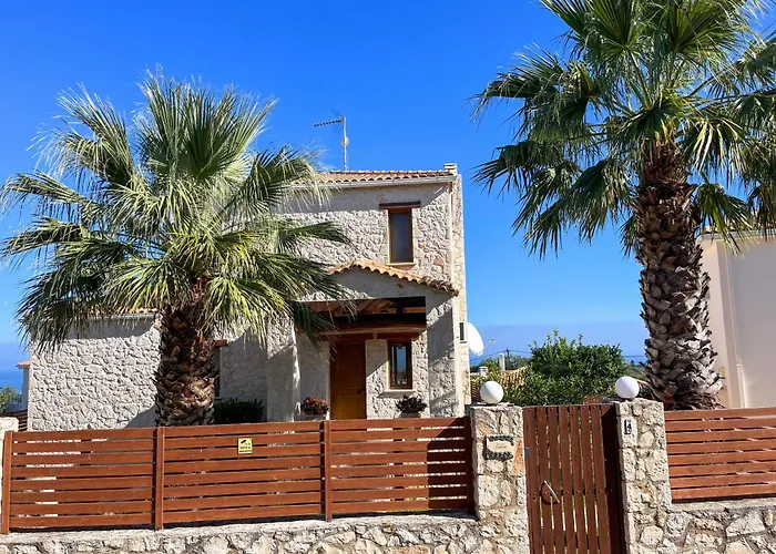 Casa Livia - Secluded Stone With Private Pool And Panoramic Sea Views Apartmán Tragaki